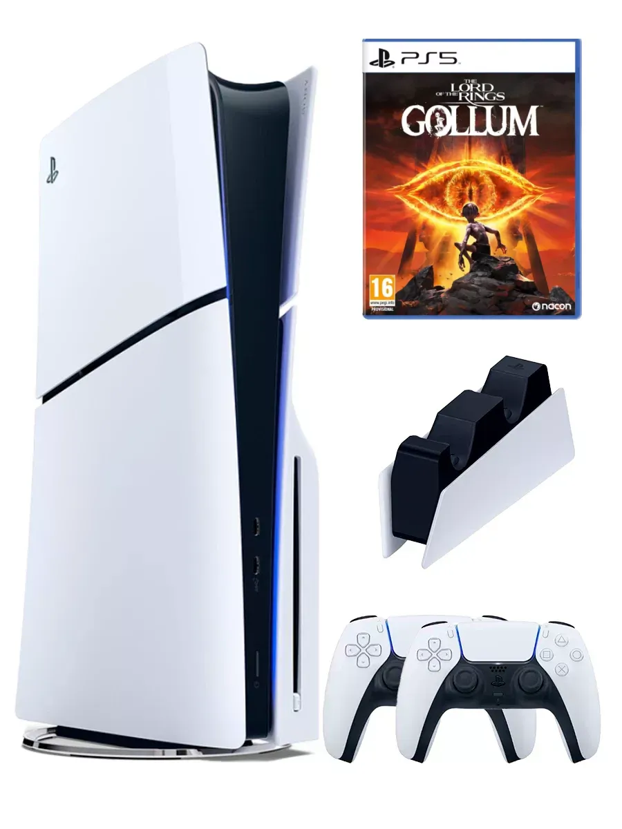 SONY PS5 (ПС5)Игровая приставка PlayStation5 Slim+Gollum