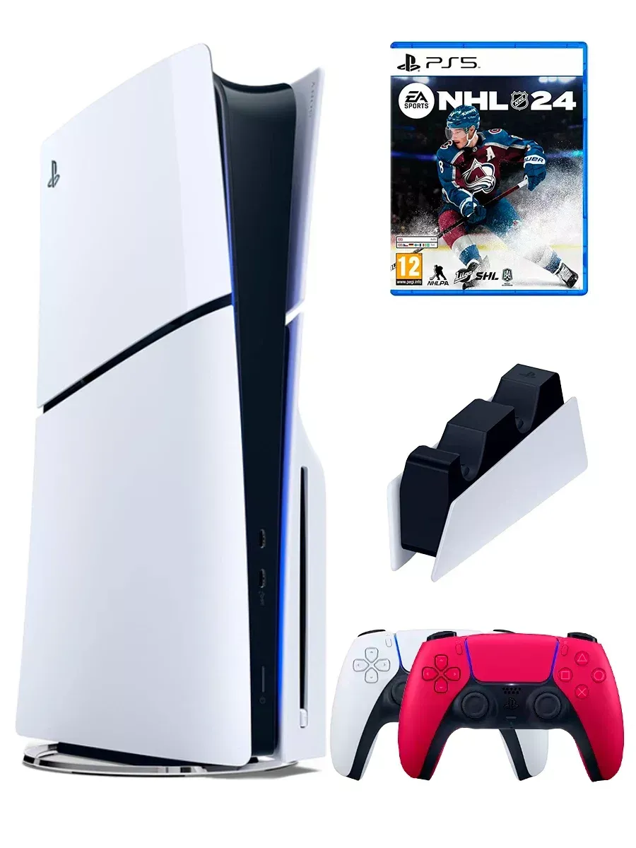PS5(ПС5)Игровая приставка PlayStation 5 Slim + NHL 24 SONY 330239985 купить за 119 197 ₽ в интернет‑магазине Wildberries
