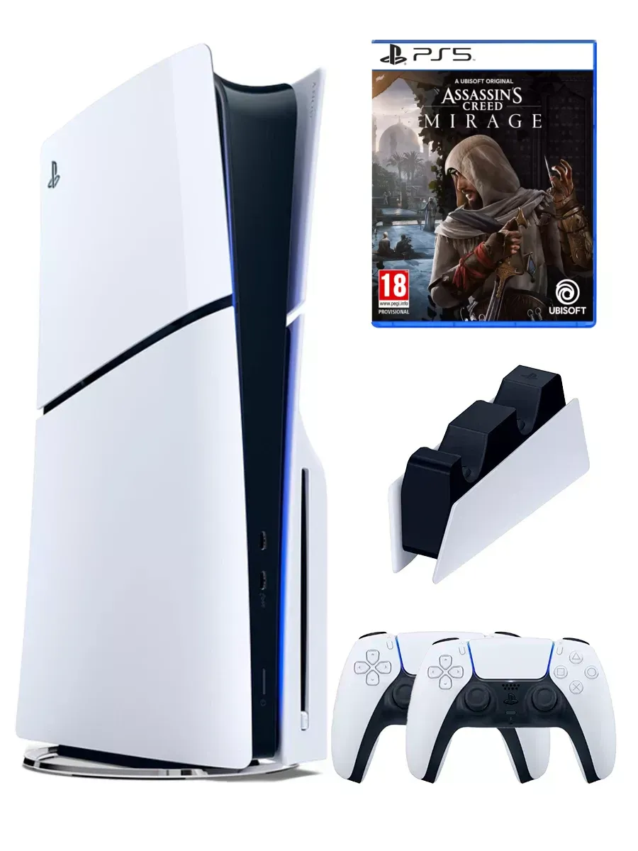 SONY PS5 (ПС5)Игровая приставка PlayStation5 Slim+ Assasins Creed