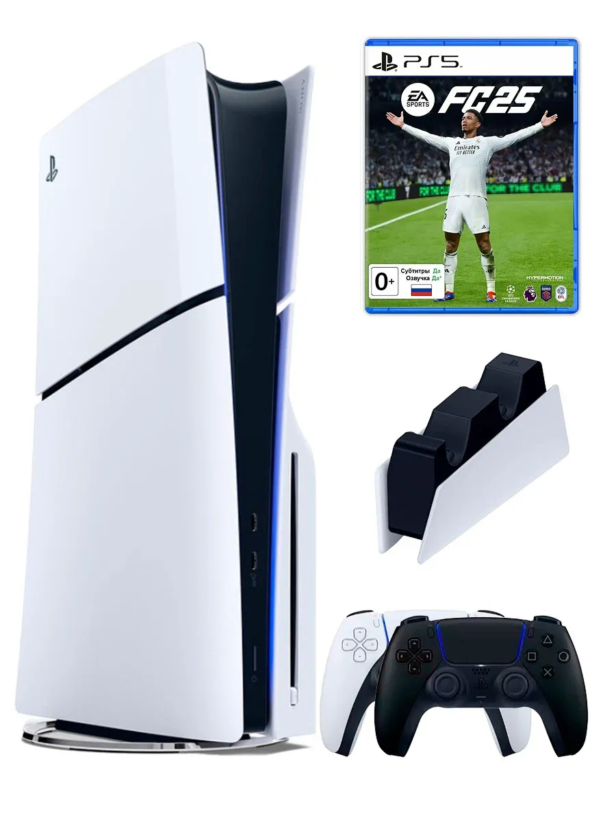 SONY PS5(ПС5)Игровая приставка PlayStation 5 Slim + Fifa25