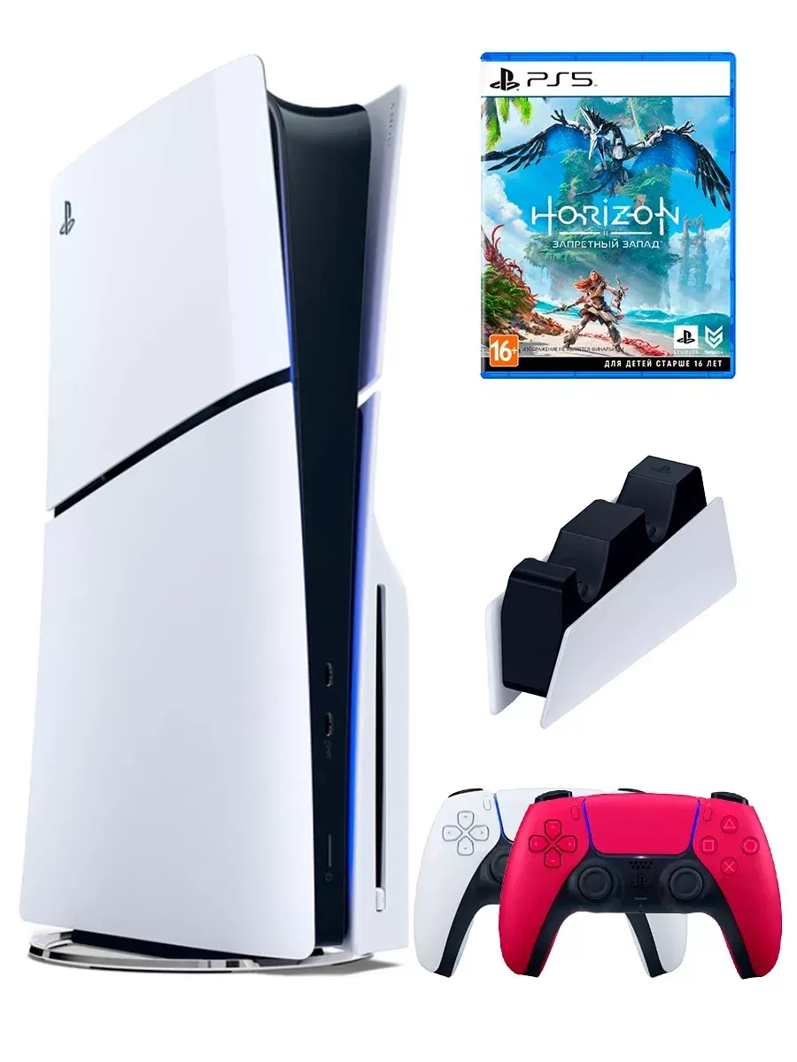 SONY PS5(ПС5)Игровая приставка PlayStation 5 Slim + Horizon