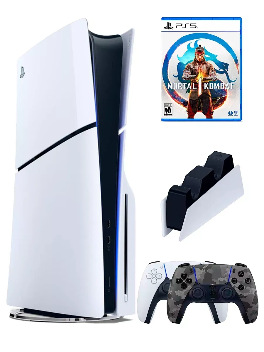 SONY PS5(ПС5)Игровая приставка PlayStation 5 Slim+Mortal Kombat1