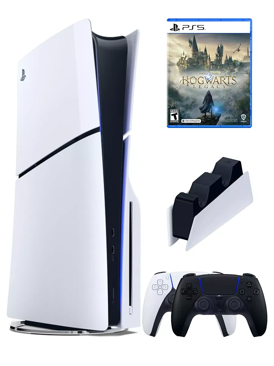 SONY PS5(ПС5)Игровая приставка PlayStation 5 Slim disc+Hogwarts