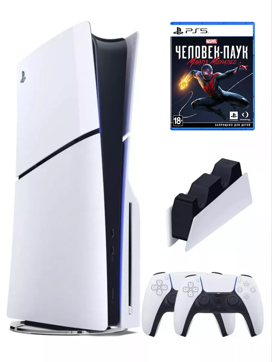 PS5 (ПС5)Игровая приставка PlayStation 5 Slim+Человек паук SONY 330240087 купить за 118 848 ₽ в интернет‑магазине Wildberries