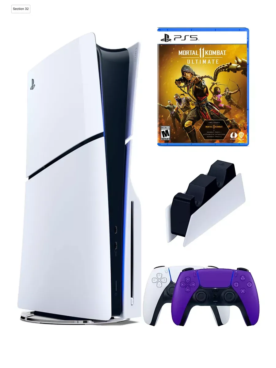SONY PS5 (ПС5)Игровая приставка PlayStation5 Slim+Mortal Kombat11