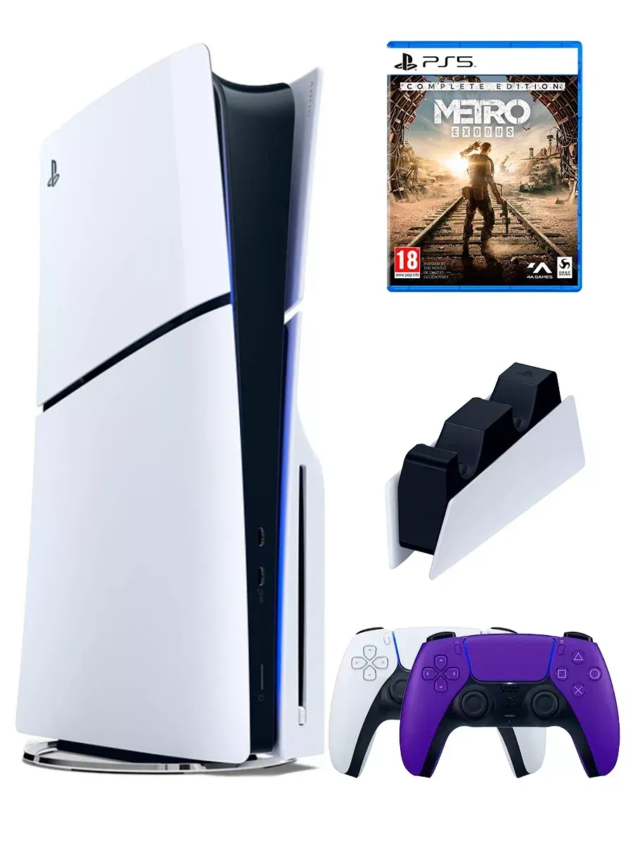 SONY PS5 (ПС5)Игровая приставка PlayStation5 Slim+Metro