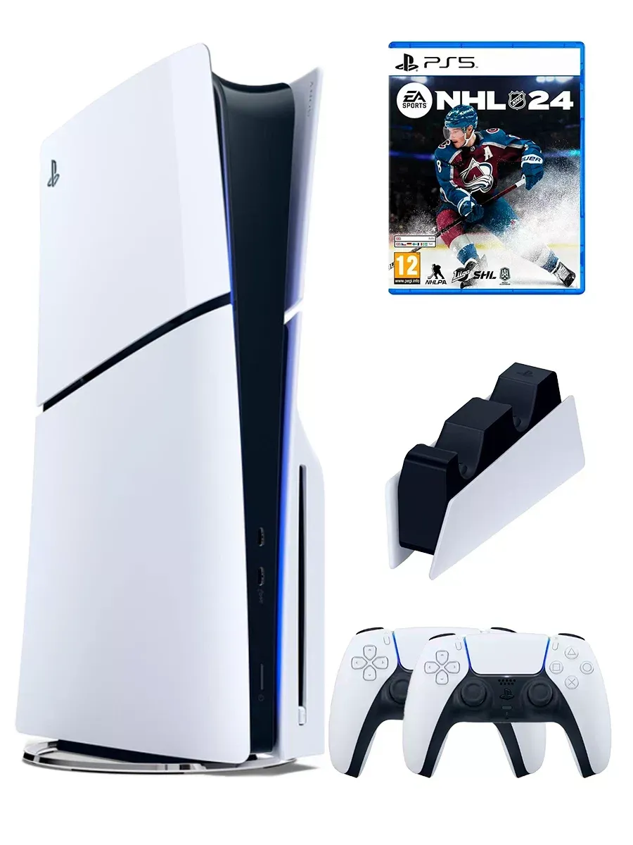 SONY PS5 (ПС5)Игровая приставка PlayStation5 Slim+NHL 24