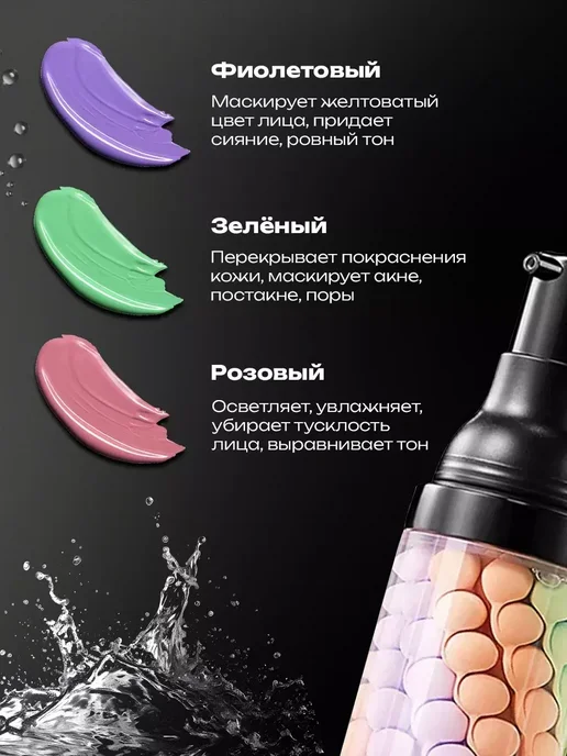 ARAVIA Professional База под макияж. Основа под макияж. Праймер для лица 3 в 1, бежевый, фото 3
