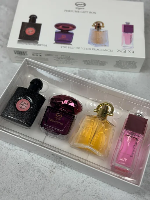 PARFUMIXX Парфюмерный набор Ricci, L'Exstase, Black Opium, Petite Robe, черный, фото 2
