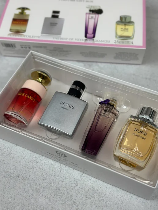 PARFUMIXX Парфюмерный набор Candy, Allure, Tresor Midnight, Lalique, черный, фото 2