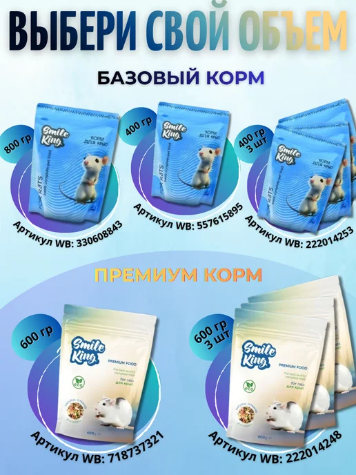Сухой корм Smile King Крысы для собак, 0,8 кг, фото 6