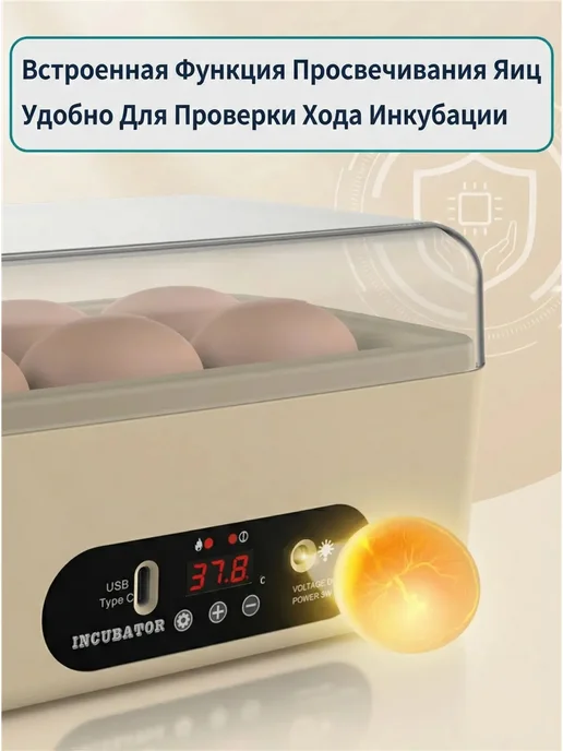 MCHERRY Инкубатор несушка автоматический-4-6 шт, 6 шт, фото 3