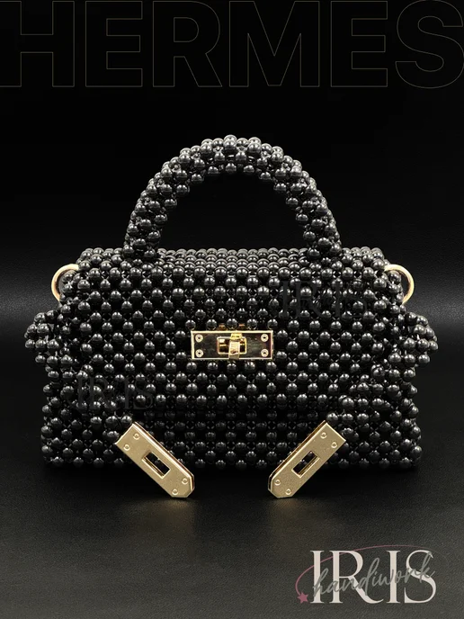 Iris Handiwork box Уникальный набор для сумки из бусин Hermes, вариант, фото 8