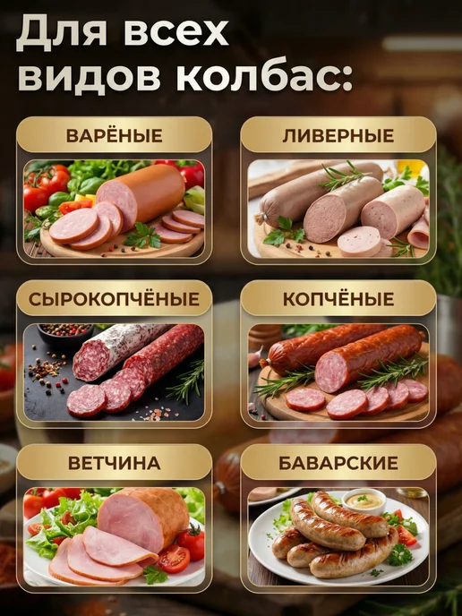 RM Brand Оболочка для колбасы коллагеновая 50мм 10м, 10 м, фото 3