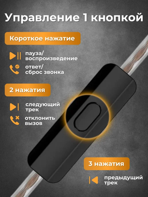 KZ acoustic SНОР Наушники проводные для телефона с микрофоном KZ Saga, черный, фото 4