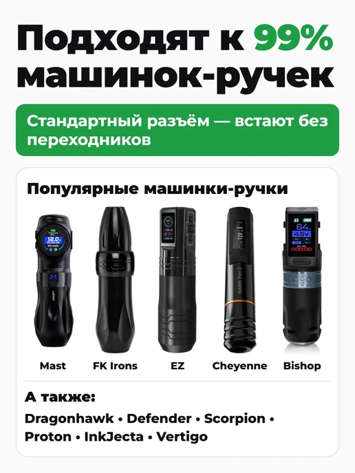 DragonHawk 1RL картриджи иглы для тату машинки и перманента 1001RL, 20 шт, фото 3