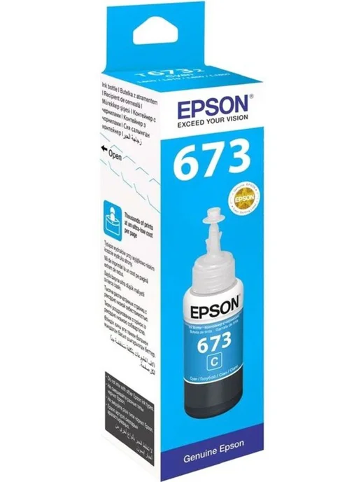 Epson Чернила C13T673298 голубые, голубой, фото 2