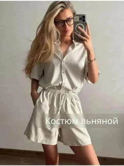 Костюм летний с шортами и рубашкой Ив Jelika 330840101 купить за 3 039 ₽ в интернет-магазине Wildberries