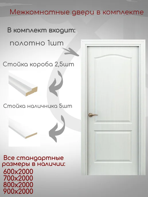 Славянские Двери Межкомнатная дверь Палитра 80х200, 80x200