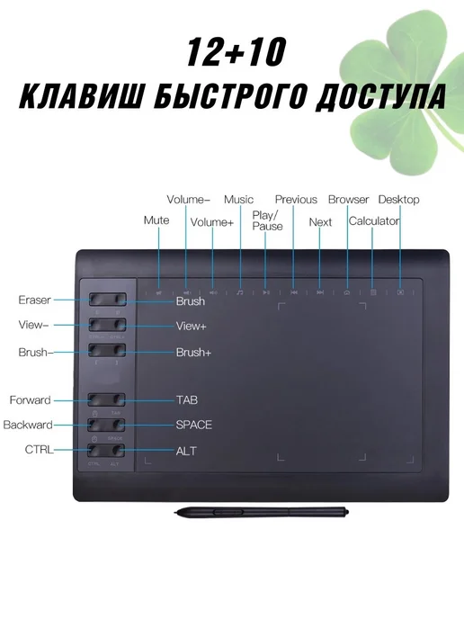 CleverTech Графический планшет для рисования профессиональный, вариант, фото 5
