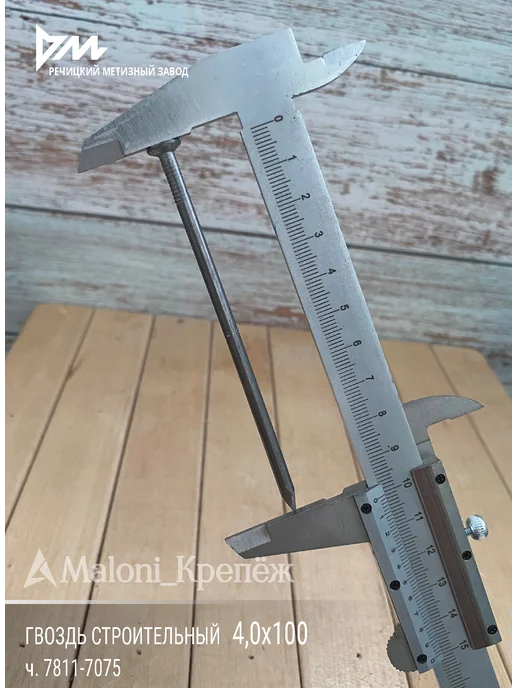 Maloni_Крепёж Гвозди строительные 4х100мм, 1кг, 1 кг, фото 3