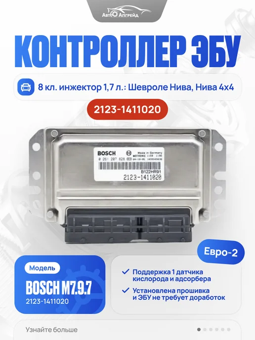 BOSCH ЭБУ нива шевроле нива 4х4 блок управления 2123-1411020, 4x4