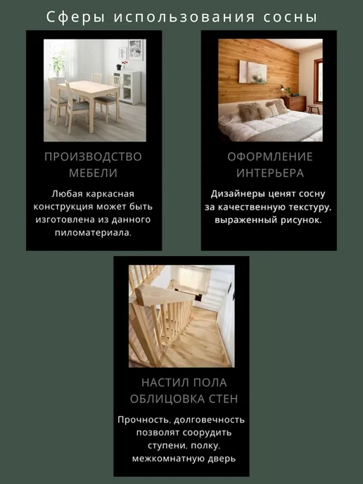 Wild WOOD Мебельный щит Сосна Сращенный 150х300х40, 150x300x40, фото 3