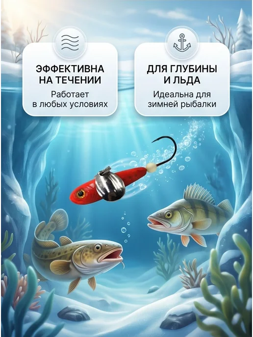 Рыболовная Империя Мормышка стукалка на судака и налима, черный, фото 3