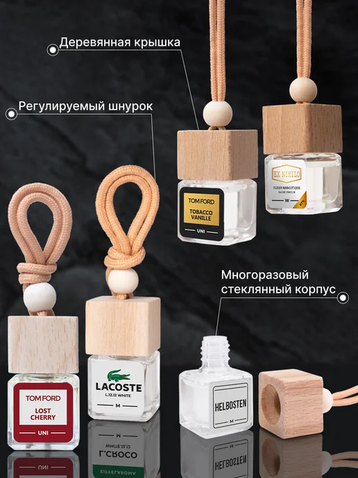 EIFFELAROMA Подарочный набор ароматизаторов в машину, 5шт, 5 шт, фото 3