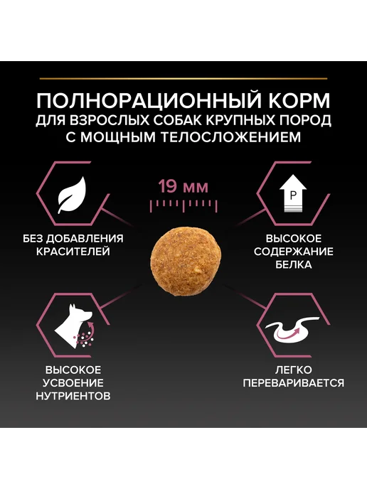 Сухой корм PRO PLAN Кожа для собак, крупные, чувствительное пищеварение, лосось, 14 кг, фото 7