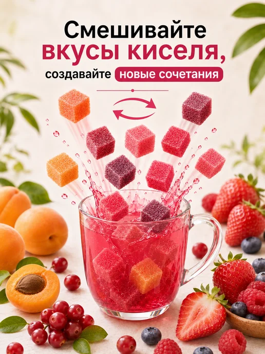 Отличная кухня Кисель быстрорастворимый лесные ягоды, вариант, фото 2