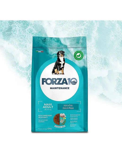 Сухой корм Forza10 для собак, взрослые, крупные, рыба, 12 кг