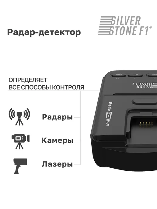SILVERSTONE F1 Радар-детектор Doppler PRO Wi-Fi, вариант, фото 3