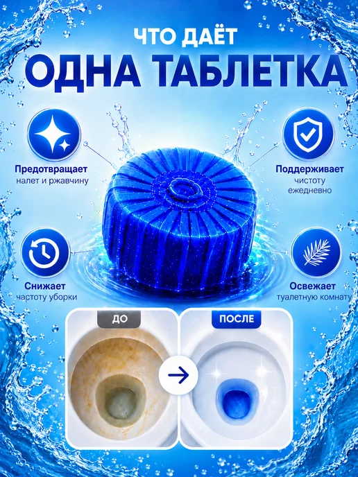SEP Таблетка для бачка унитаза 12шт*50 Океан, 12 шт, фото 4
