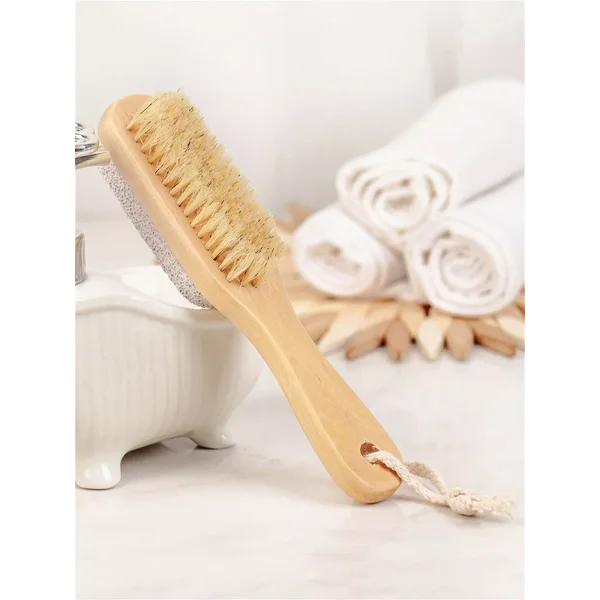 Щётка-пемза для тела с ручкой