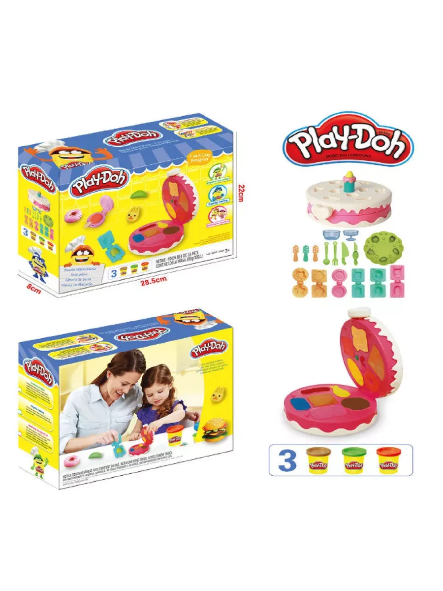 Play-doh Тесто для лепки Набор пластилина, 3 цвета