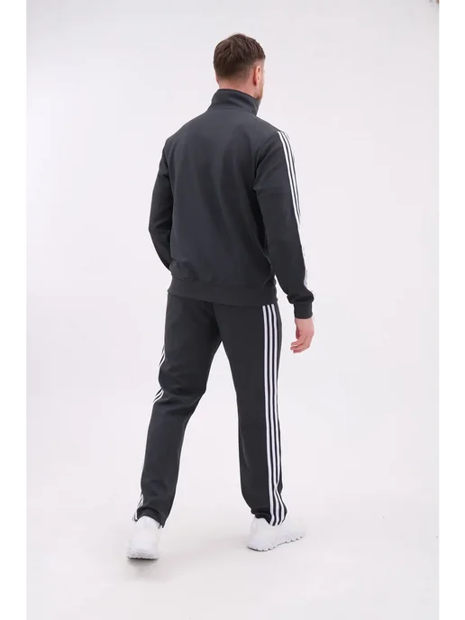 HN Fashion спортивный костюм на молнии Adidas, серый, фото 7