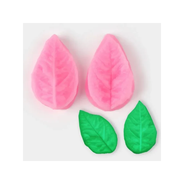 Молд силиконовый, форма для шоколада и мастики, "Лист розы"