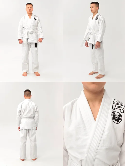 BJJstore Кимоно для джиу-джитсу детское, белый, фото 2