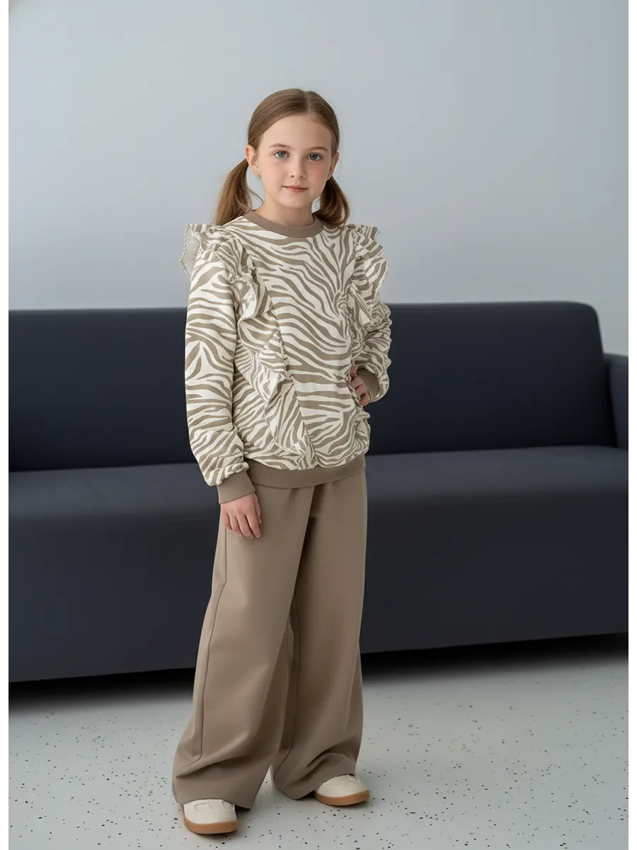 Свитшот + Брюки, Zebra Cloud Dancer 11-4201