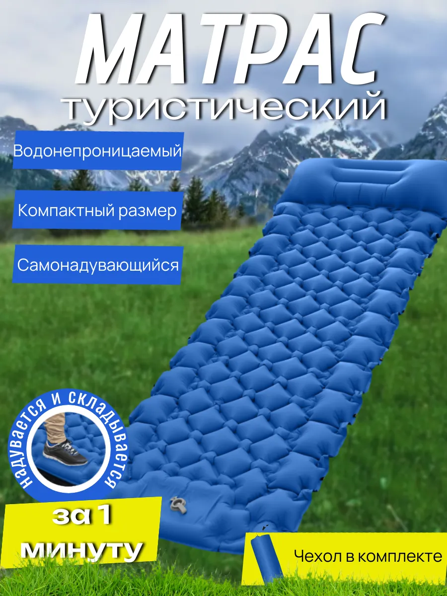 Коврик туристический самонадувающийся