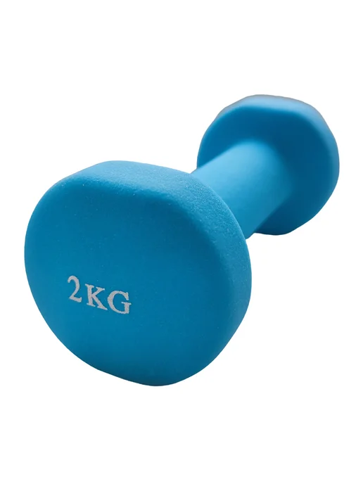 Fitex Pro Гантель неопреновая для фитнеса 2 кг 1 шт, 2 кг, 1 шт, фото 4