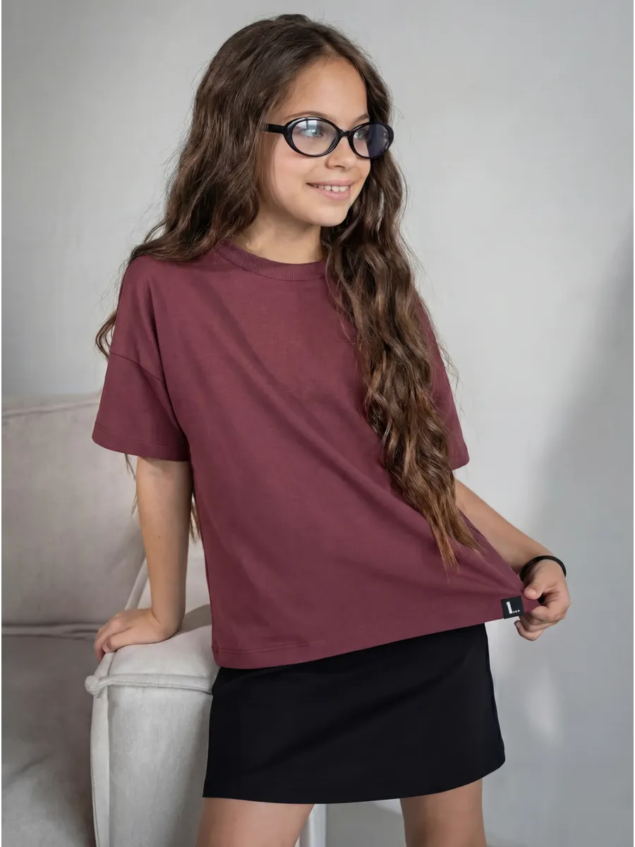 Футболка, Merlot 19-1534