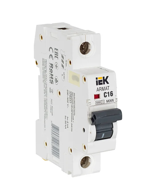 Iek ARMAT Автоматический выключатель M06N 1P C 16А, вариант, фото 5