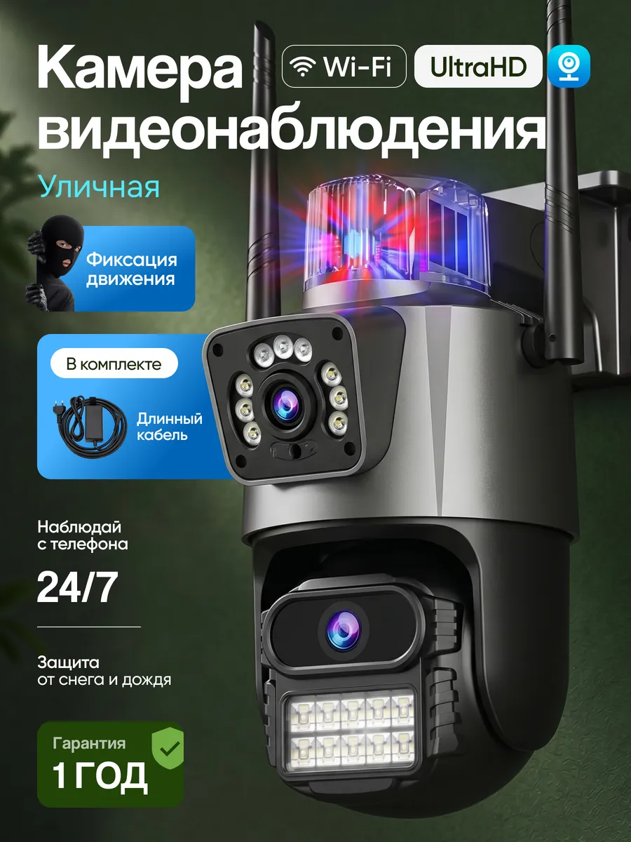 Камера видеонаблюдения уличная wi-fi для дома