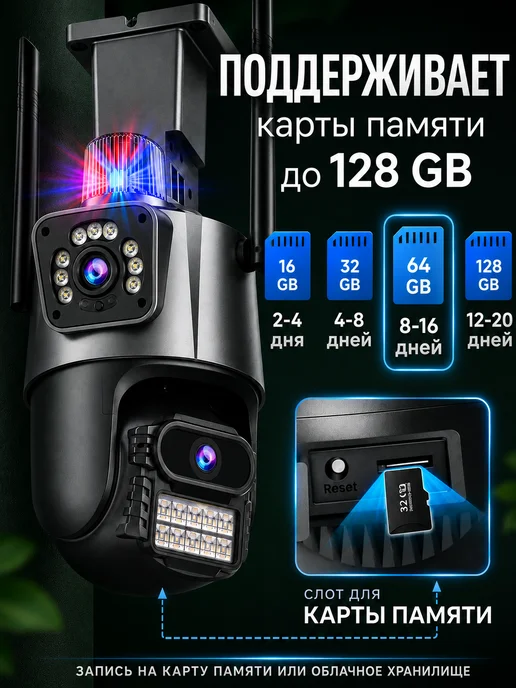 Bootleg Камера видеонаблюдения уличная wi-fi для дома, черный, фото 2