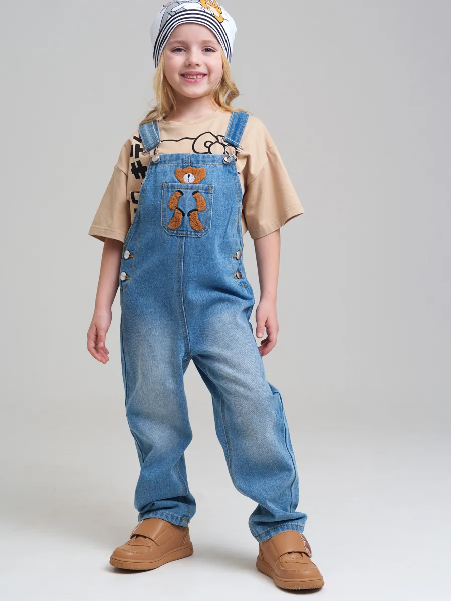 Джинсовый полукомбинезон comfort fit