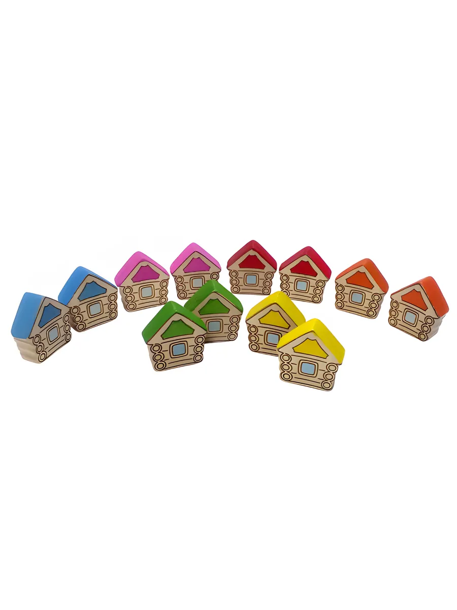Счетный материал Домики (12 шт)(RNToys)