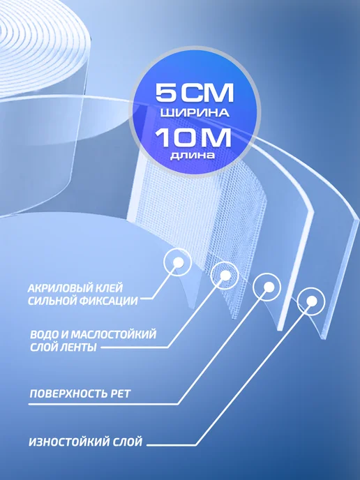 Supretto Бордюрная лента для ванны самоклеящаяся, 0,05 м, 10 м, фото 3