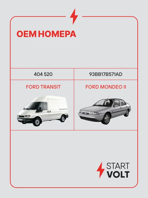 STARTVOLT Мотор стеклоочистителя Ford Transit передний моторедуктор, вариант, фото 2